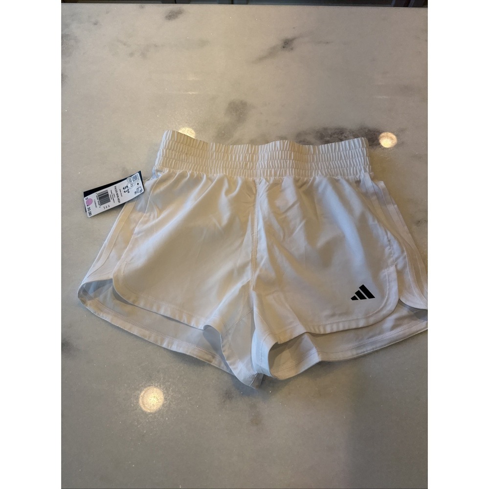 New Adidas Pacer‎ Short Women's Size Small White
